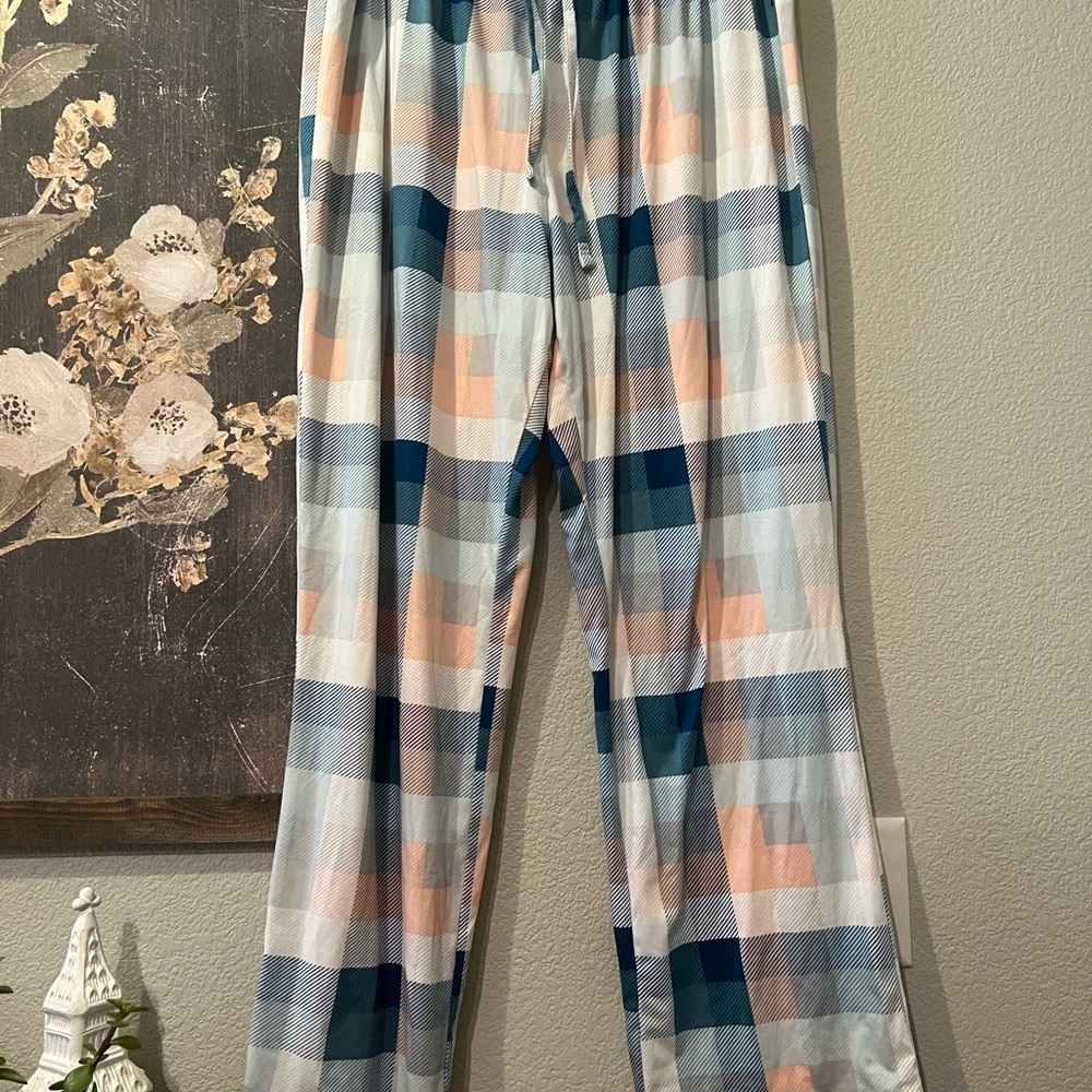 Eddie Bauer Women's Plaid Sleepwear in Blue and Pink